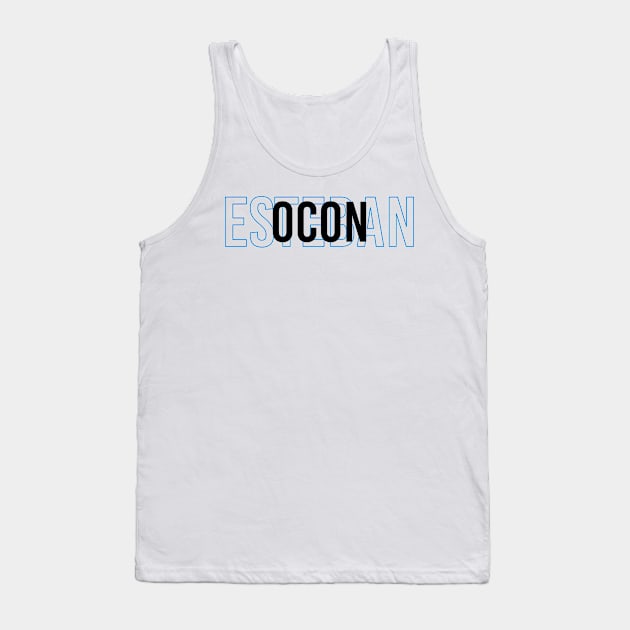 Esteban Ocon Driver Name - 2022 Season #3 Tank Top by GreazyL